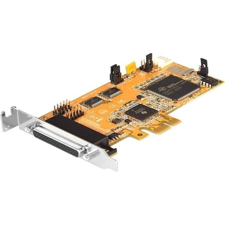 2-Port RS-232 + 1-port Parallel PCI Express Card, Low Profile ***Power Over Pin-9)